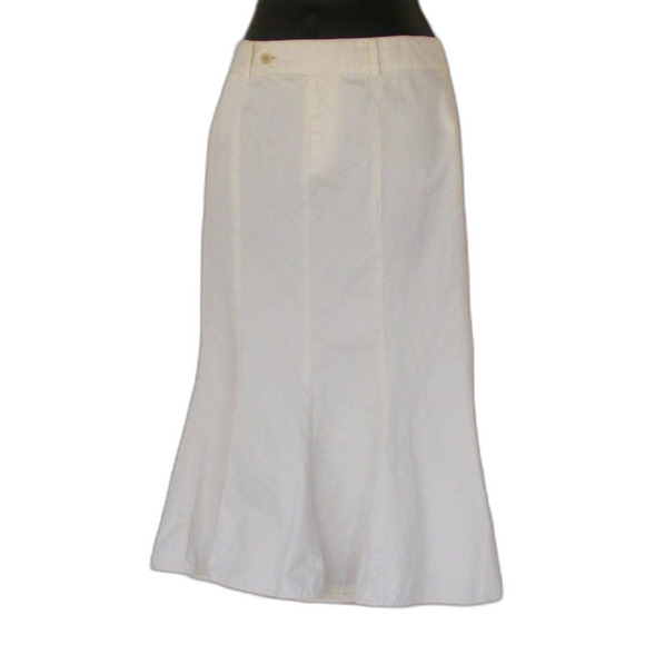 RALPH LAUREN Skirt, Girls 7/25.5" Waist, Mermaid, Off-White, Cotton, Tiny Pocket - Picture 3 of 11